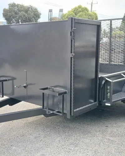 10×6 Lawn Mowing Box Trailer – 1990kg ATM, Full Back Mesh Ramp