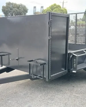 10×6 Lawn Mowing Box Trailer – 1990kg ATM, Full Back Mesh Ramp