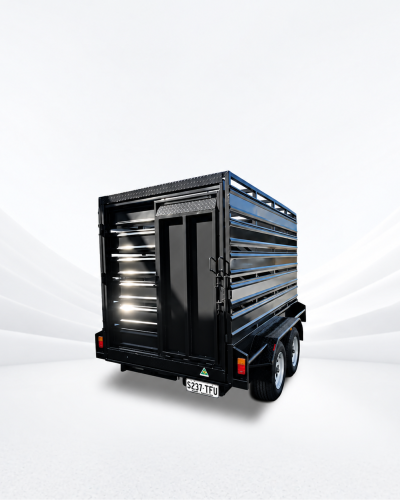 10×6 Stock Crate Trailer – 1990kg ATM, 3 Way Rear Door