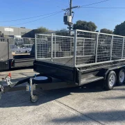 10×6 Tandem Axle Caged Box Trailer – 1990kg ATM, 900mm High Galvanised Cage, 380mm Sides, Full Checkerplate & Tie Down Rails