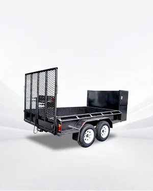 10×6 Lawn Mowing Box Trailer – 1990kg ATM, Full Back Mesh Ramp