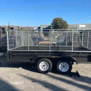 12×5 Tandem Axle Caged Box Trailer – 1990kg ATM, 900mm High Galvanised Cage, 380mm Sides, Full Checkerplate & Tie Down Rails