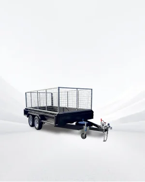 12×6 Tandem Axle Caged Box Trailer – 1990kg ATM, 900mm High Galvanised Cage, 380mm Sides, Full Checkerplate & Tie Down Rails