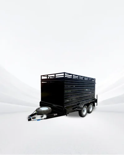 12×6 Stock Crate Trailer – 1990kg ATM, 3 Way Rear Door
