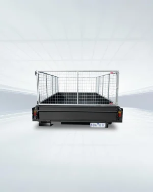 12×6 Tandem Trailer/1990 kg GVM/ Full checkerplate/ 380mm Sides/ Full tie down rails/ 900mm High galvanised cage