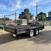 14x6 Tandem Axle Box Trailer - 3500kg ATM, 380mm High Sides, Full Checkerplate & 3 x Angled Racks
