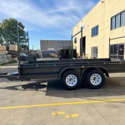14x6 Tandem Axle Box Trailer - 3500kg ATM, 380mm High Sides, Full Checkerplate & 3 x Angled Racks