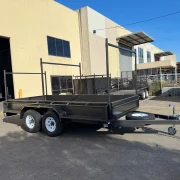 14x6 Tandem Axle Box Trailer - 3500kg ATM, 380mm High Sides, Full Checkerplate & 3 x Angled Racks