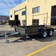 14x6 Tandem Axle Box Trailer - 3500kg ATM, 380mm High Sides, Full Checkerplate & 3 x Angled Racks