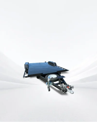 16ft x 6ft6in Beavertail Car Trailer – 2800kg ATM, Slide In Ramps