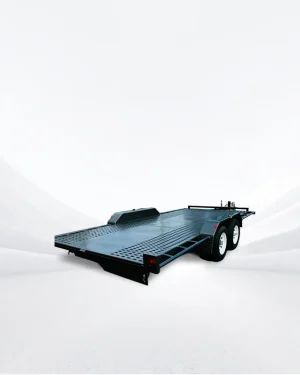 16ft x 6ft6in Beavertail Car Trailer – 3200kg ATM, Perforated Sheet Floor, Slide In Ramps