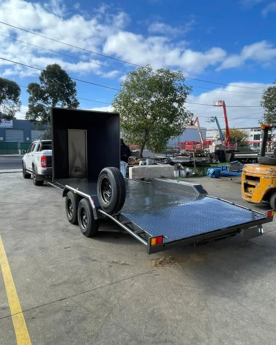 16ft x 6ft6in Car Trailer – 3200kg ATM, Full Size Stoneguard