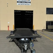 16ft x 6ft6in Tri Axle Semi Flat Car Trailer – 3500kg ATM, Slide In Ramps