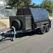 8×5 Tradesman Trailer – 1990kg ATM, 1 Piece Design, Compressor Box