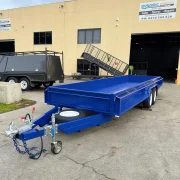20x5 Tandem Axle Box Trailer - 1990kg ATM, 380mm High Sides, Full Checkerplate & Full Tie Down Rails