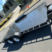 16ft x 6ft6in Beavertail Car Trailer – 3200kg ATM, Slide In Ramps