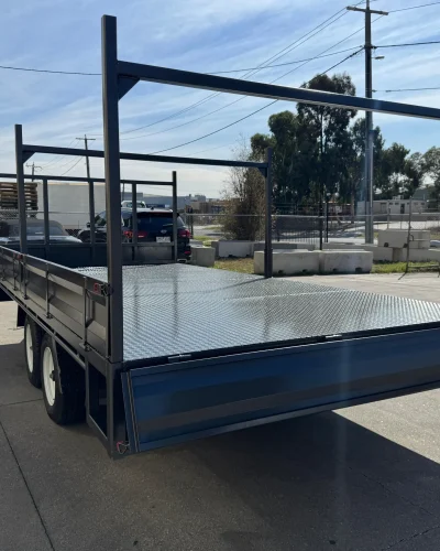 4.8m x 2.4m Flat Top Trailer – 3500kg ATM, Removable Drop Down Sides & Removable Headboard