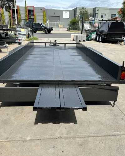 16ft x 6ft6in Car Trailer – 2800kg ATM, 10″ Sides, Slide In Ramps