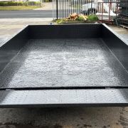 8×5 Single Axle Box Trailer – 750kg ATM, Full Checkerplate, Front & Rear Tailgate