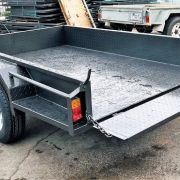 8×5 Single Axle Box Trailer – 750kg ATM, Full Checkerplate, Front & Rear Tailgate