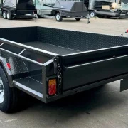 10×5 Tandem Axle Box Trailer – 1990kg ATM, 380mm High Sides, Full Checkerplate & Full Tie Down Rails
