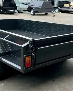 12×5 Tandem Axle Box Trailer – 1990kg ATM, 380mm High Sides, Full Checkerplate & Full Tie Down Rails
