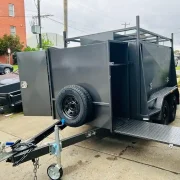 8×5 Tradesman Trailer – 1990kg ATM, 1 Piece Design, Square Top & Compressor Box
