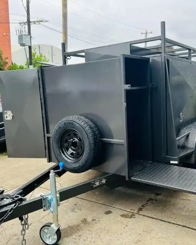 8×5 Tradesman Trailer – 1990kg ATM, 1 Piece Design, Square Top & Compressor Box