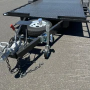 16ft x 6ft6in Semi Flat Car Trailer – 1990kg ATM, Slide In Ramps