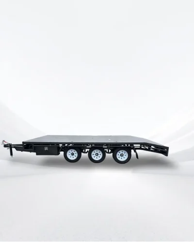 5m x 2.4m Tri Axle Beavertail Flat Top Trailer – 4500kg ATM