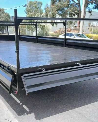 6m x 2.4m Flat Top Trailer – 3500kg ATM, Headboard, Removable Sides & Racks
