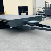 6m x 2.4m Tri Axle Flat Top Trailer - 4500kg ATM, Slide In Ramps