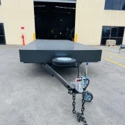 6m x 2.4m Tri Axle Flat Top Trailer - 4500kg ATM, Slide In Ramps