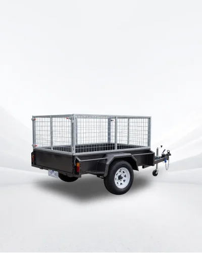 6×4 Lawn Mower Trailer – 750kg ATM, Open Mower Box, 600mm High Cage