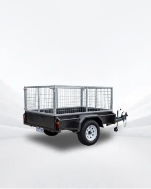 6×4 Lawn Mower Trailer – 750kg ATM, Open Mower Box, 600mm High Cage