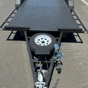 16ft x 6ft6in Semi Flat Car Trailer – 1990kg ATM, Slide In Ramps