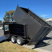 14×5 Lawn Mowing Tipper Trailer – 3500kg ATM, 2 Way Grip Mesh Door