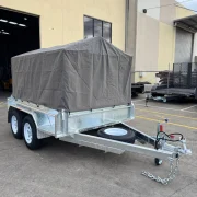8x5 Tandem Axle Caged Box Trailer - 1990kg ATM, 900mm High Cage, Foldable Rear Door, Australian Made & Galvanised