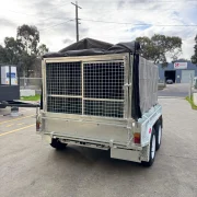8x5 Tandem Axle Caged Box Trailer - 1990kg ATM, 900mm High Cage, Foldable Rear Door, Australian Made & Galvanised