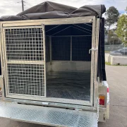 8x5 Tandem Axle Caged Box Trailer - 1990kg ATM, 900mm High Cage, Foldable Rear Door, Australian Made & Galvanised
