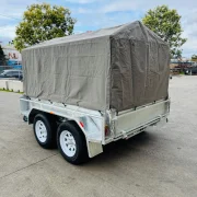 8x5 Tandem Axle Caged Box Trailer - 1990kg ATM, 900mm High Cage, Foldable Rear Door, Australian Made & Galvanised