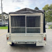 8x5 Tandem Axle Caged Box Trailer - 1990kg ATM, 900mm High Cage, Foldable Rear Door, Australian Made & Galvanised