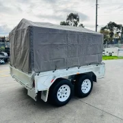 8x5 Tandem Axle Caged Box Trailer - 1990kg ATM, 900mm High Cage, Foldable Rear Door, Australian Made & Galvanised