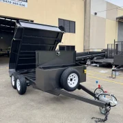 8x5 Tandem Tipper Trailer - 1990kg ATM, Top Opening Toolbox