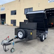 8x5 Tandem Tipper Trailer - 1990kg ATM, Top Opening Toolbox