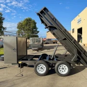8x5 Tipper Trailer - 2800kg ATM, Full Size Toolbox with Rake & Shovel Holder