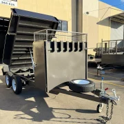 8x5 Tipper Trailer - 2800kg ATM, Full Size Toolbox with Rake & Shovel Holder