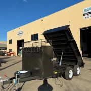 8x5 Tipper Trailer - 2800kg ATM, Full Size Toolbox with Rake & Shovel Holder