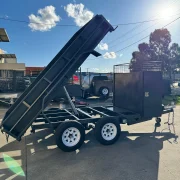 8x5 Tipper Trailer - 2800kg ATM, Full Size Toolbox with Rake & Shovel Holder