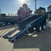 8x5 Tipper Trailer - 2800kg ATM, Full Size Toolbox with Rake & Shovel Holder